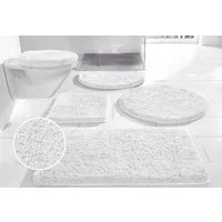 OTTO home Badematte Sanremo Standard, Badvorleger, Badezimmer Teppich, sehr weich, Höhe 30 mm, rutschhemmend beschichtet, schnell trocknend, fußbodenheizungsgeeignet, Polyester, halbrund, Badteppich, unifarben, rechteckig, rund & als 3-tlg. Set erhäl