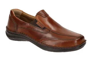 Josef Seibel Herren Slipper 44967 in braun-cognac Echtleder-Komfort Fu?bett