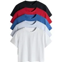The Set T-Shirt The Set T-Shirts aus schwerem Stoff, 5er-Pack (5-tlg)