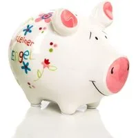 Logbuch-Verlag Dekofigur Sparschwein Kleiner Engel - Spardose für Mädchen