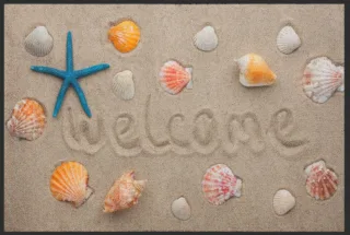 Fussmatte Welcome Strand 4324 | Größe: 60 cm x 45 cm