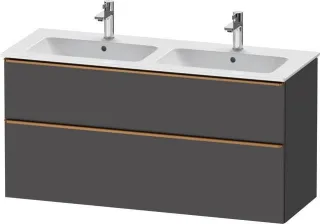 Duravit D-Neo Waschtischunterbau wandhängend Graphit Matt 1280x462x625 mm - DE4365004490000 DE4365004490000