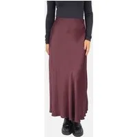 Seasons of April A-Linien-Rock LILLY SATIN Damen Satin Midi Rock One-Size