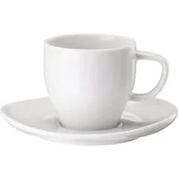 Rosenthal Tasse Junto Weiss Espressotasse mit Untertasse, Porzellan
