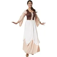 dressforfun Kostüm Frauenkostüm Schöne Müllerstochter, Mittelalterliches Kostüm in warmen Farben