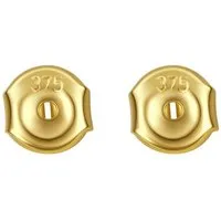 Dear Me Ohrstecker-Verschluss Echtgold 375er/ 585er zur Auswahl, 1 Paar, 14K Gold Ohrring Stopper, 9K Gelbgold Butterfly Verschluss