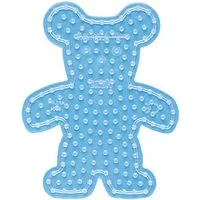 Hama Bügelperlen Hama Maxi-Stiftplatte Teddybär, transparent