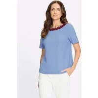 heine T-Shirt Bluse Kurzarm