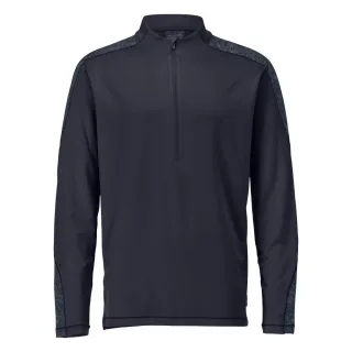 MASCOT Herren Langarmshirt mit kurzem Reißverschluss Schwarzblau M - 22681-618-010-M