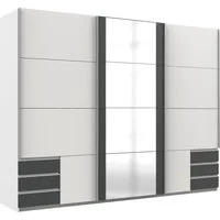 Wimex Schwebetürenschrank Emden moderner Kleiderschrank mit Spiegel und Schubladen Schlafzimmer Schrank Garderobenschrank mit Schwebetüren Topseller