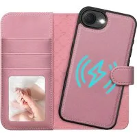CoolGadget Handyhülle Magnet Book Case für iPhone 17e / iPhone 16e Hülle + Klapphülle 6,1 Zoll, 2in1 abnehmbare magnetische RFID Schutzhülle Kartenfach Fotofenster