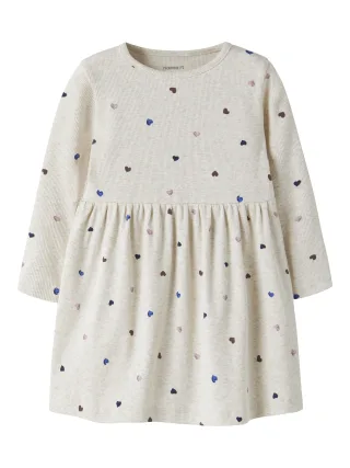NAME IT - NMFNUTTI LS DRESS NOOS Peyote Melange - Gr. - 98