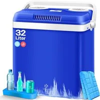 KESSER Kühlbox, 32 l, Thermoelektrische Kühlbox kühlt & wärmt 12V / 230V Mini-Kühlschrank
