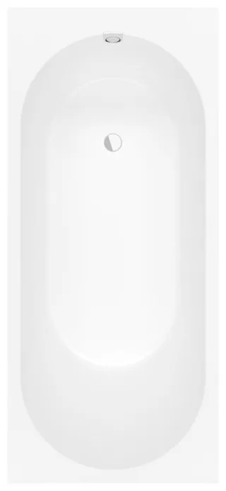 Villeroy & Boch Oberon 2.0 rechteckige Badewanne, 1800 x 800 mm, Stone White UBQ181OBR2DV-RW
