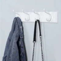 SONGMICS Wandgarderobe, 4 Kleiderhaken aus Metall, 40 x 9 x 7 cm (L x B x H)