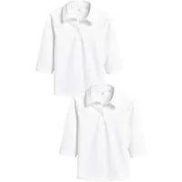 Next Langarm-Poloshirt Jersey-Blusen mit Dreiviertelärmeln, 2er-Pack (2-tlg)