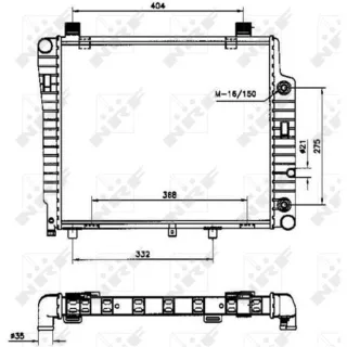 NRF Motork?hler gel?tet Mercedes C-Klasse W202 E-Klasse W210