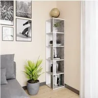 Vicco Eckregal Lio, Weiß/Beton, 33.3 x 162.2 cm, 1-tlg.