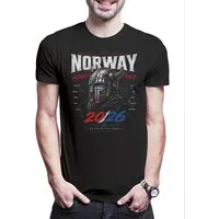 Urban Backwoods Print-Shirt Team Norwway Herren T-Shirt Norwegen Norwegian Vikings Wikinger (1-tlg) Fußball WM Soccer Football