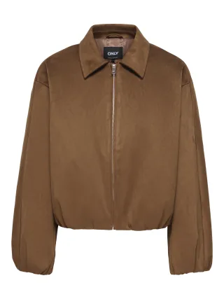 ONLY - ONLFIONA FAUX SUEDE PADDED BOMBER OTW Emperador - Gr. - M