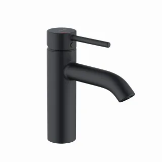 Kludi BOZZ Waschtischarmatur 100mm EcoPlus, o. Ablaufgarnitur mattschwarz, 381983976 381983976