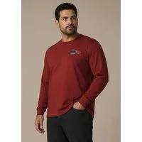 Man's World Plus Rundhalsshirt auch in Grosse Größen bis Gr. 7XL Regular Fit, mit langem Arm, bedruckt, für Casualmode