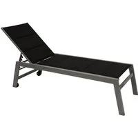 DEGAMO Rollliege GIRONA, 1 St., hohe Ausführung 42,5cm, Gestell Aluminium, Liegefläche mit Polsterung