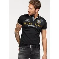 Bruno Banani Poloshirt körpernahe Passform, mit Stickereien und Badges, Polokragen