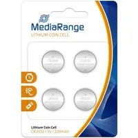 Mediarange 4 Mediarange CR 2032 Lithium Knopfzelle Batterien im 4er Blister Knopfzelle