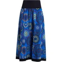 Vishes Maxirock Langer Damen Herbst-Rock Herbströcke Bunt mit Mandalas bedruckt Hippie, Festival, Boho Style