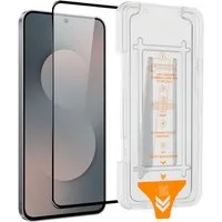 Wigento Handyhülle Für Samsung Galaxy S25 FE 5G SnapFit 9H Glas mit Installationshilfe, 9H Härte, kratzfest, stoßfest, Installationshilfe, Oleophob
