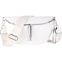 MIRROSI Bauchtasche Damen Taschen, Umhängetasche, Brusttasche, 33x20x10cm oder 24x14x7cm (Schultertasche aus Veganleder für jeden Anlass), Crossbody Bag, Bohemian gemusterten & verstellbaren Schulterriemen