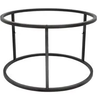 Prima-Online Tischgestell Rund Tischgestell Ø70/60cm Schwarz/Weiß Metall Rahmen ohne Tischplatte