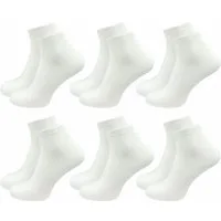 GAWILO Kurzsocken für Damen - Quartersocken in weiß und schwarz - ohne drückende Naht (6 Paar) Schaft etwas länger als bei einer Sneaker Socke, daher kein rutschen
