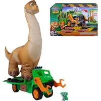 Paw Patrol: Der Dino Film - Rockys Megasaurus Transport-Fahrzeug, Spielfahrzeug