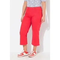 Ulla Popken Regular-fit-Jeans Jeansculotte Mary weites Bein Elastikbund