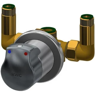 KWC Aquarotter Duscharmatur, AQUAMIX, hydr., mit Mischer, für Edelstahlverkleidung, 2000103747 2000103747