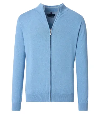 CASAMODA - Strickjacke uni 004450 blau - Gr. - 4XL