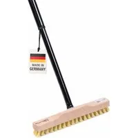 BawiTec Reinigungsbürste Rheinischer Wischer mit Stiel Haushalt Schrubber Stiel Bodenwischer, Innenbereich, Aussenbereich, schmale form