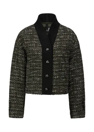 RIANI - Jacke olive patterned - Gr. - 44