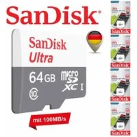 Sandisk Ultra microSD Karte UHS-I Speicherkarte (128 GB)