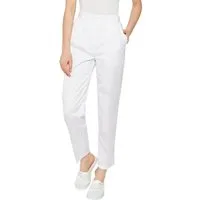 Ismont Arbeitsbundhose Damenhose / 01 M010-10 Weiß