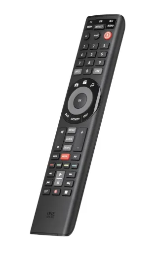 One For All Smart Control 5 Universal Fernbedienung - Steuerung von 5 Endgeräten - Funktioniert garantiert mit allen Herstellermarken ? Kostenloser App zur Einrichtung - Optimiert für Smart TV URC7955