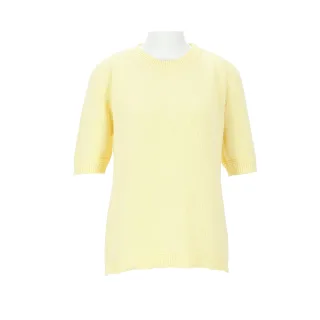 Halsüberkopf Accessoires - Pullover Rundhals 1/2 Arm gelb - Gr. - m