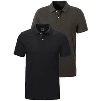 John Devin Poloshirt (2-tlg., im-2er-Pack) mit dezenter- hochwertiger Logostickerei - 2er-Sparpack