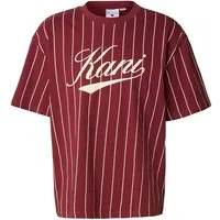 Karl Kani T-Shirt Karl Kani Cursive Varsity Pinstripe T-Shirt (1-tlg)