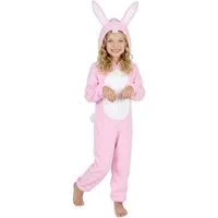 JADEO Kostüm Niedliches Häschen-Kostüm Hasen-Kinderkostüm rosa-weiss
