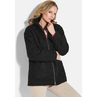 GOLDNER Allwetterjacke Stilvolle Kurzjacke mit Stehkragen Herbstjacke mit 2-Wege-Zipper, aufgesetzten Taschen und Langarm