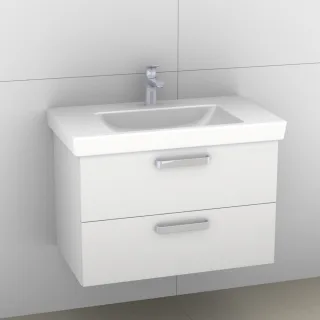 Artiqua 414 Waschtischunterschrank für Subway 2.0 717581 Weiß Hochglanz, 414-WU2L-V68-7016-68 414-WU2L-V68-7016-68
