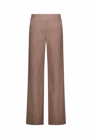 Studio Anneloes - Lexie linen look trousers latte - Gr. - L